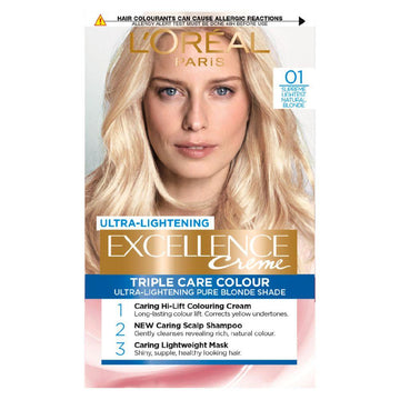 Paris Excellence Crème Permanent Hair Dye 01 Lightest Natural Blonde